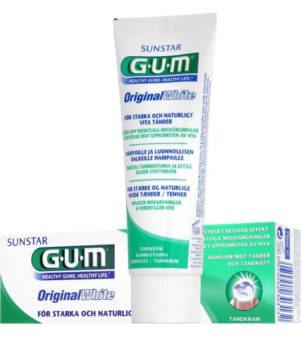 Gum Original White tannkrem 75 ml
