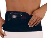Comfizz Ostomy Waistband med Silicone 18cm sort L/XL 2 STK