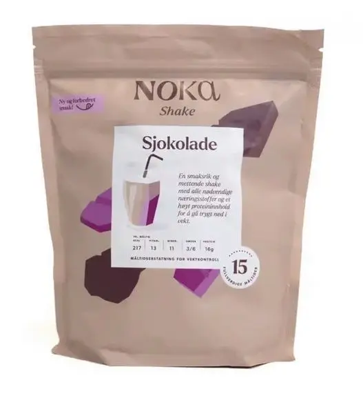Noka sjokolademilkshake 15 måltider