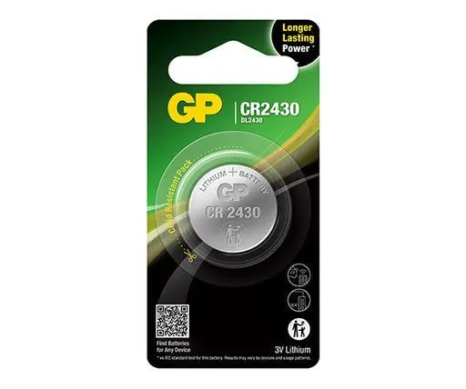 GP Lithium knappcelle CR2430 1-pk