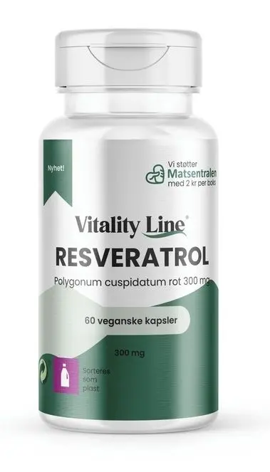Vitality Line Resveratrol 60 Kapsler