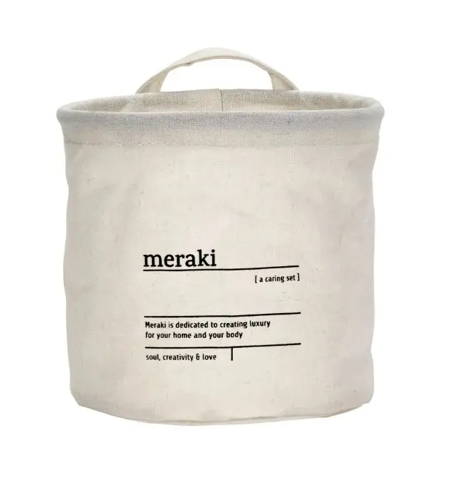 Meraki Oppbevaringskurv 15x15 cm Hvit