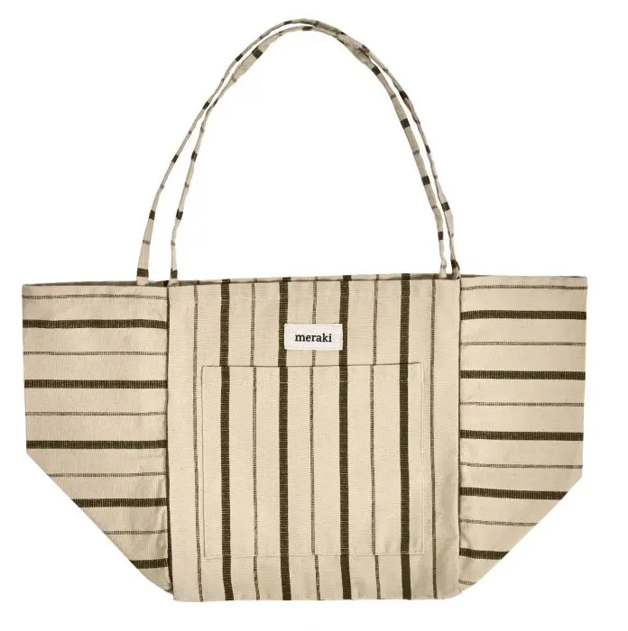 Meraki veske off-white/militærgrønn 1 stk