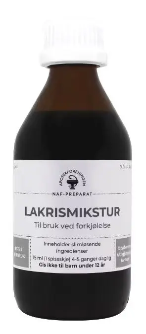 Lakrismikstur NAF 250 ml