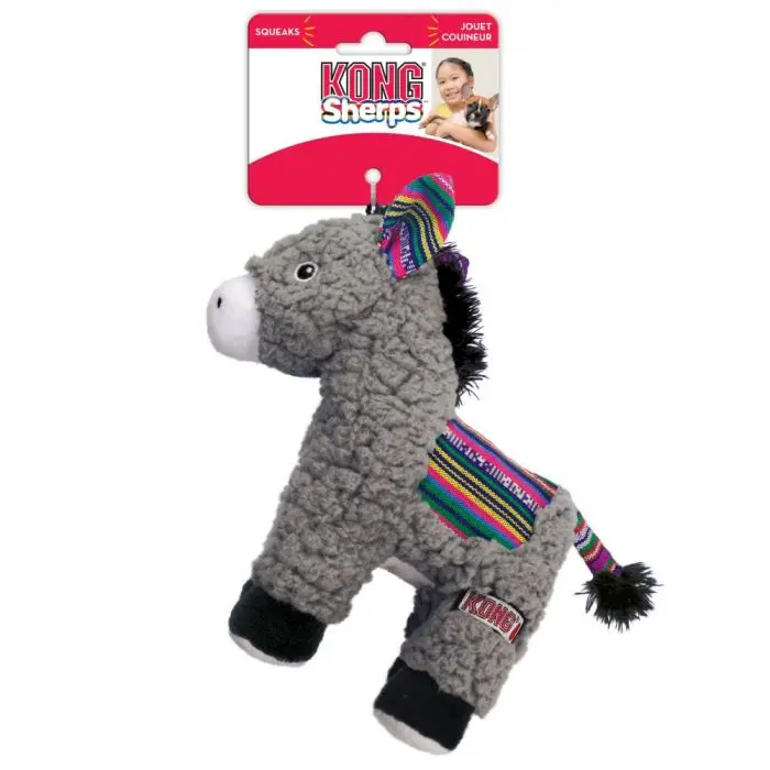 KONG Sherps Donkey hundeleke grå M