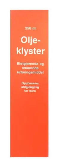 Oljeklyster SA rektalvæske 250 ml