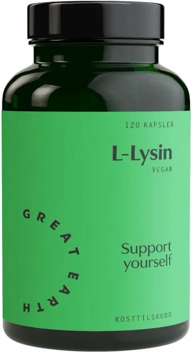 Great Earth L-Lysin 500 mg 120 kapsler