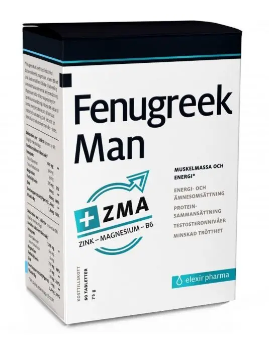 Elexir Pharma Fenugreek Man tabletter 60 stk