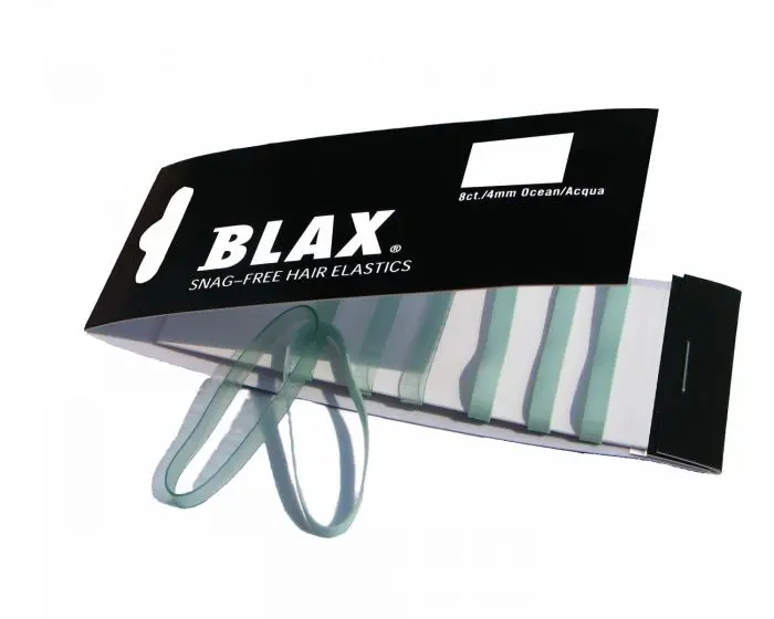 Blax hårstrikk blå 4 mm 8 stk