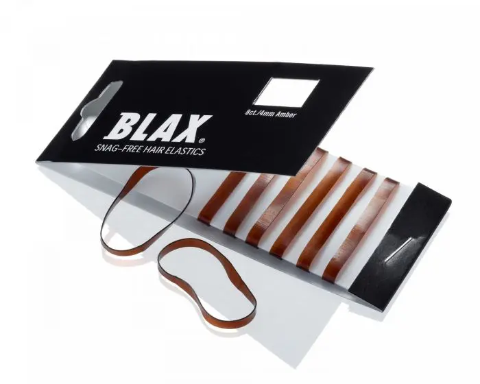 Blax hårstrikk brun 4 mm 8 stk
