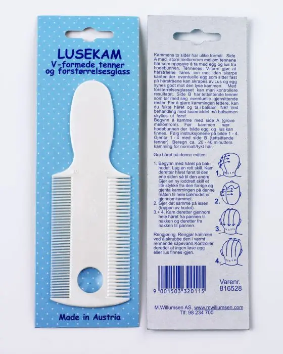 Lusekam med forstørrelsesglass