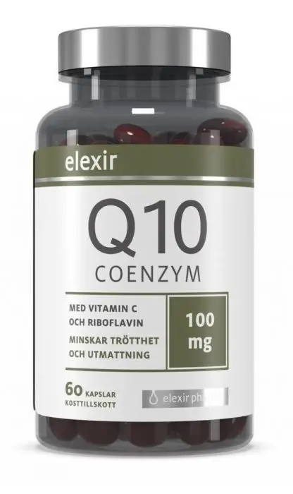 Elexir Pharma Coenzyme Q10 100 mg kapsler 60 stk