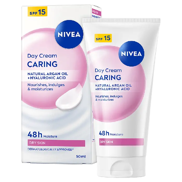 NIVEA Day Cream Caring Dry & Sensitive Skin SPF 15 50 ml