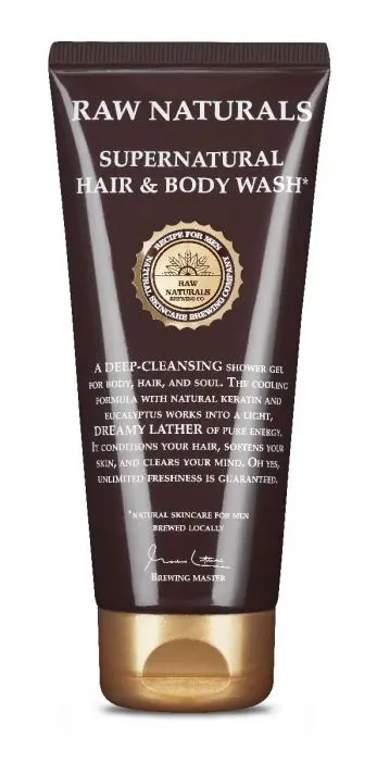 RAW Naturals 3 in 1 Supernatural Hair & Body Wash 200ml