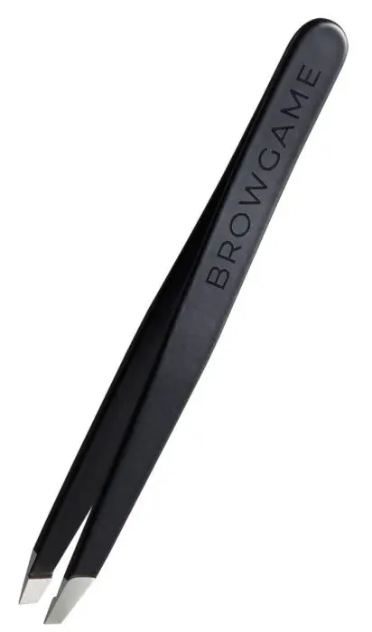 Browgame Signature Tweezer Slanted Soft Touch Blackout Pinsett