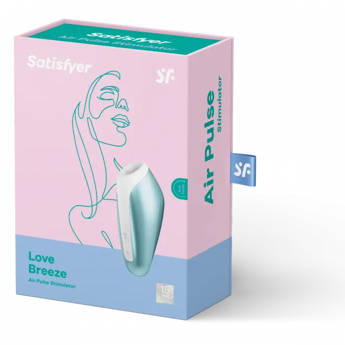 Satisfyer Love Breeze Ice Blue lufttrykksvibrator 1 stk