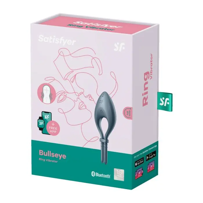 Satisfyer Bullseye Dark Blue vibrerande penisring 1 stk