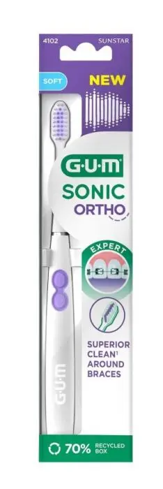 Gum Sonic ORTHO Elektrisk Tannbørste 1 stk