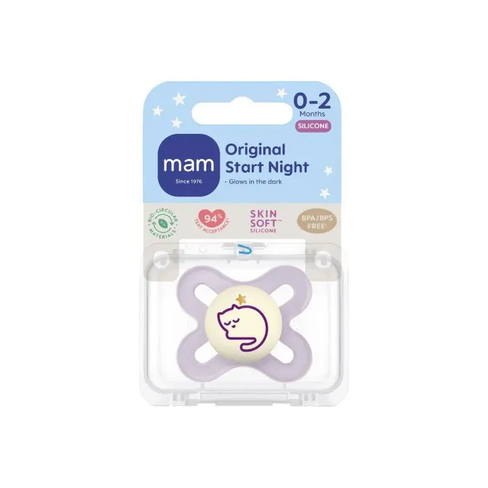 MAM Start smokk Night 0-2m Pink 1 stk