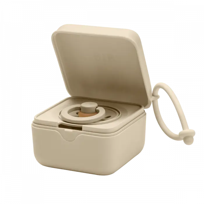 BIBS Pacifier Box smokkeboks vanilla 1 stk