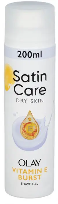 Gillette Satin Care Dry Skin Olay Vitamin E Burst Shave Gel 200ml