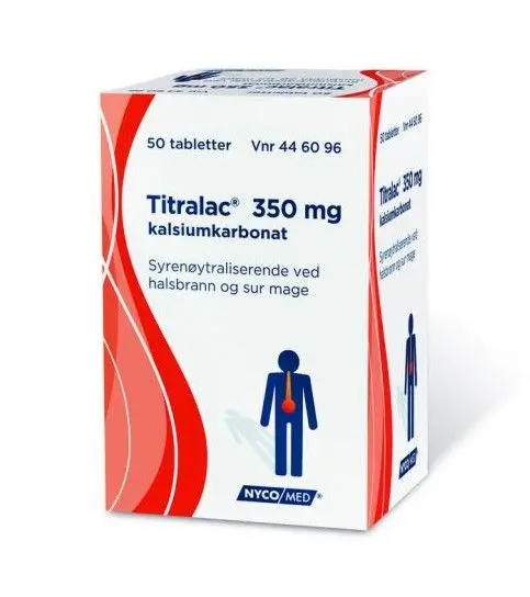 Titralac 350 mg tabletter 50 stk