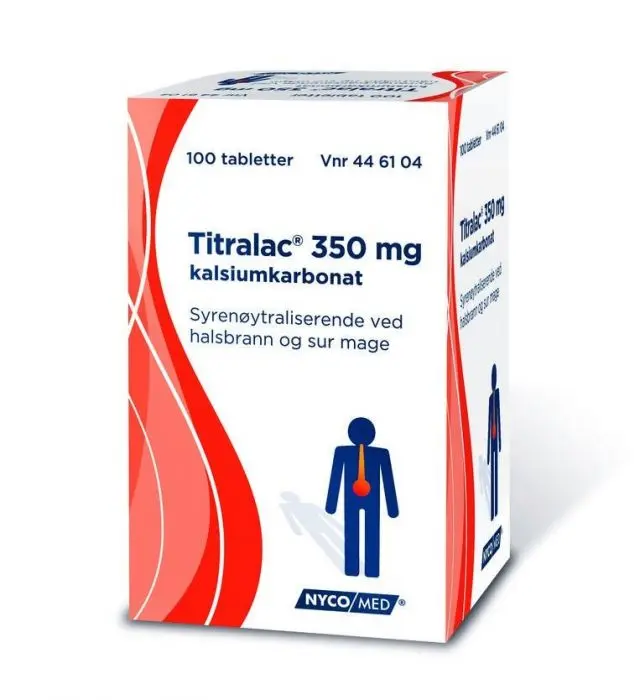 Titralac 350 mg tabletter 100 stk