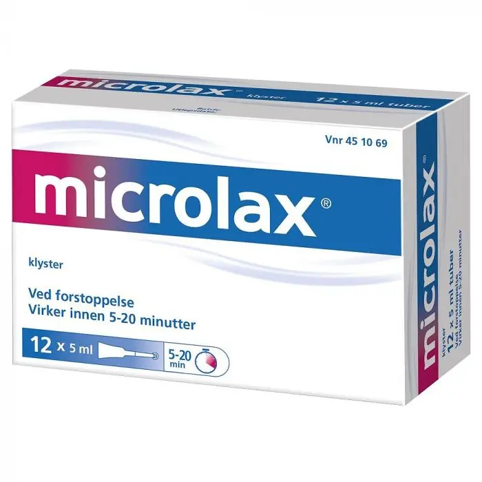 Microlax klyster rektalvæske 12x5 ml