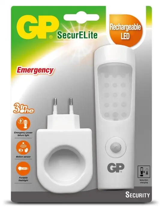 GP SecurELite 3in1 oppladbar nødlykt