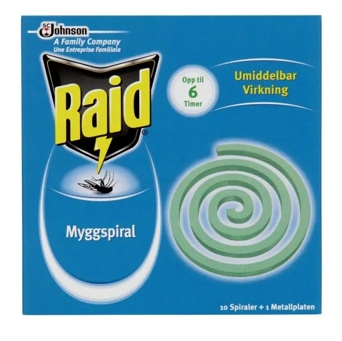 Raid Myggspiral 10stk
