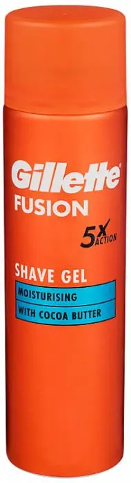 Gillette Fusion Moisturising With Cocoa Butter Shave Gel 200ml