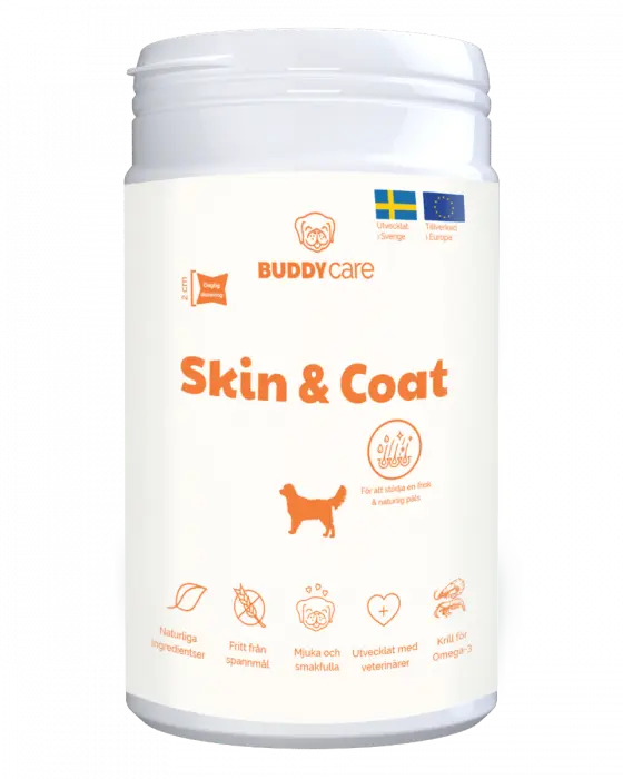 Buddy Pet Foods Skin and Coat kosttilskudd til hund 150 g