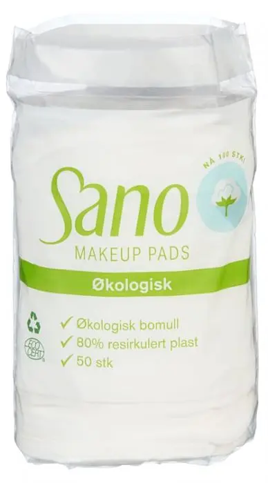 Sano Økologisk Makeup Pads 50stk 