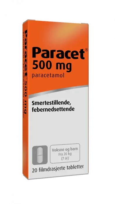 Paracet 500 mg tabletter avlange 20 stk