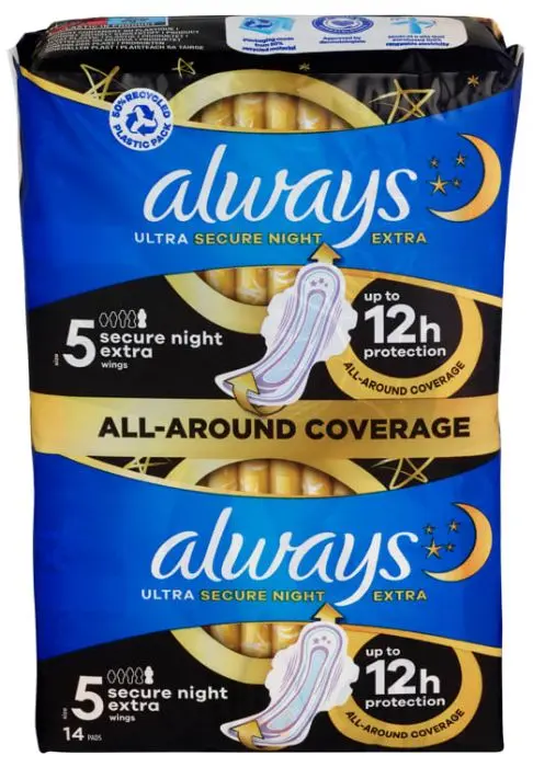 Always Ultrasecure Night Extra 14stk