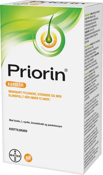 Priorin kosttilskudd kapsler 60 stk