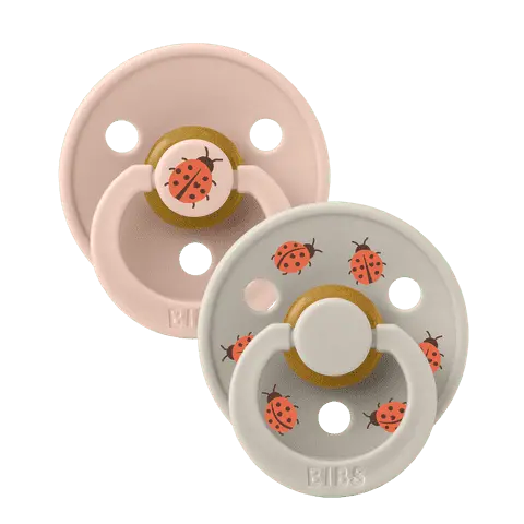 BIBS smokk Studio Colour Ladybug Latex Size 1 Blush Mix 2 stk