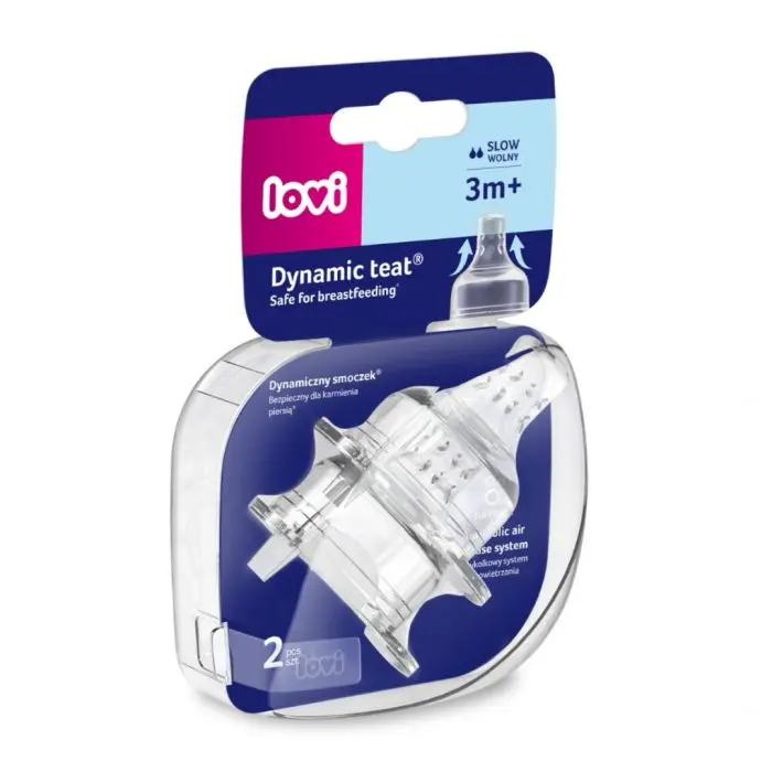 LOVI Dynamic tåtesmokk slow 2 stk