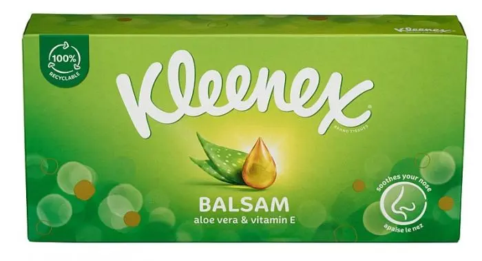 Kleenex Balsam Aloe Vera & Vitamin E 64stk