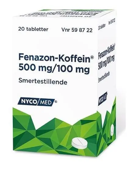 Fenazon-Koffein tabletter 20 stk