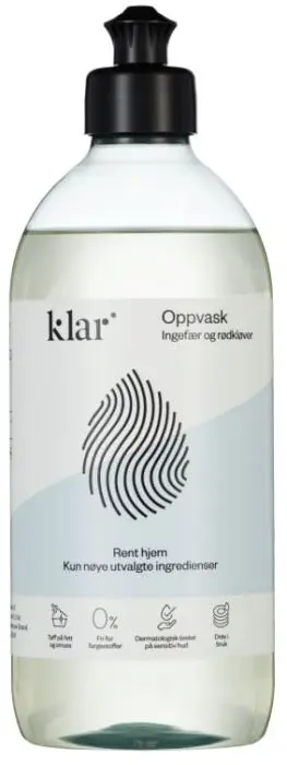 Klar Oppvask Ingefær og Rødkløver 500ml
