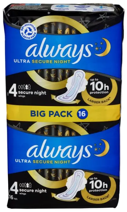 Always Ultrasecure Night 16stk