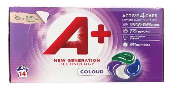 A+ Active 4 Color Caps 14stk