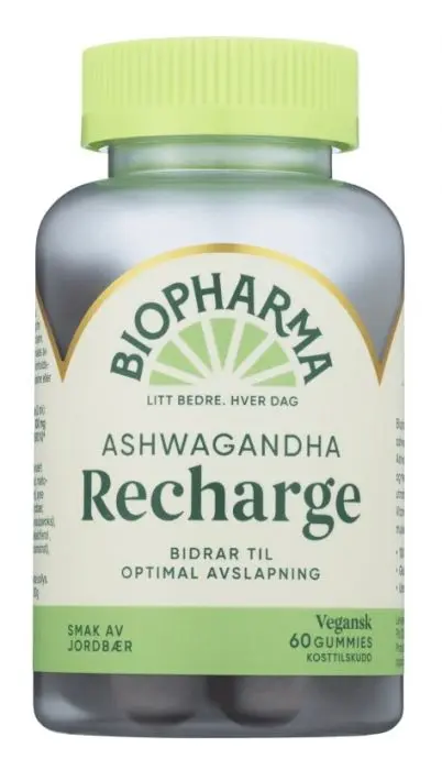 Biopharma Ashwagandha Recharge Gummies 60stk