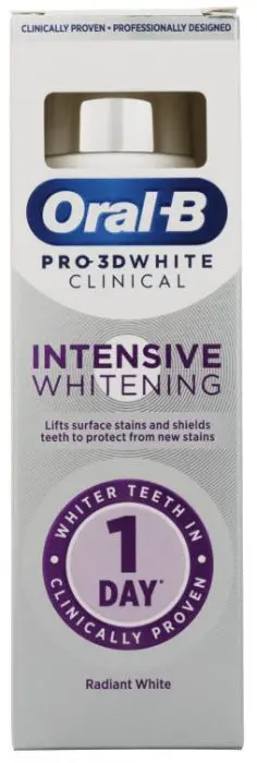 Oral-B Pro 3D White Clinical Radiant White Tannkrem 75 ml