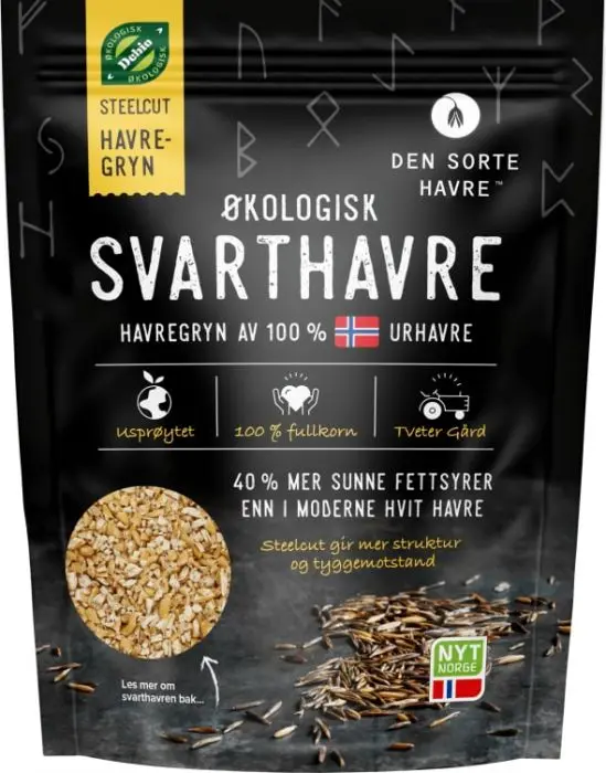 Den Sorte Havre Havregrøt Steel Cut 500 gram