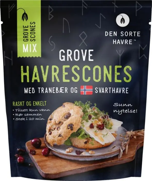 Den Sorte Havre Havrescones 300 gram