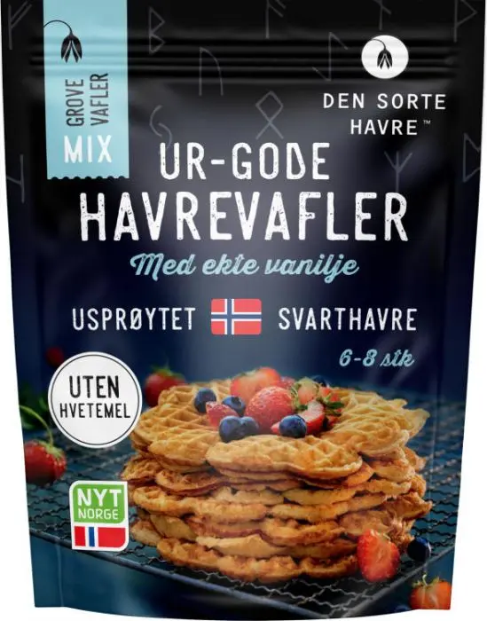 Den Sorte Havre havrevafler 330 gram