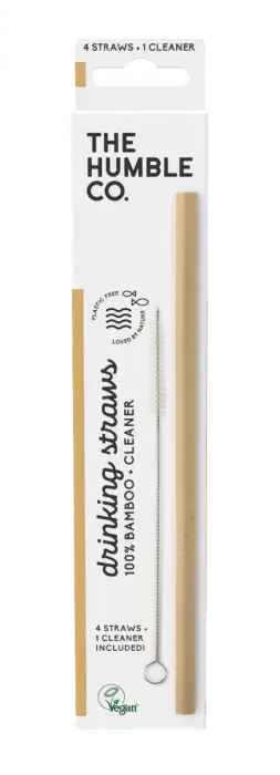 The Humble Co. Bamboo Straw 4 stk