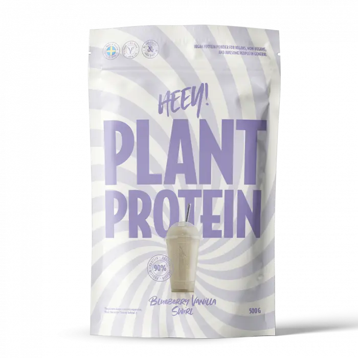Heey! Vegansk Protein Blåbær Vanilje 500 g